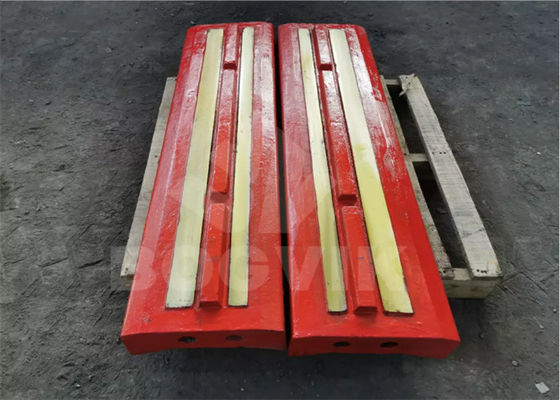 Hoge manganese martensitische staal hoogchroom keramische insert MR110 MR130EVO MR120Z blaasbalken voor verschillende behoeften