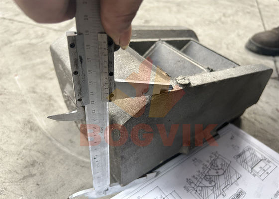 Hooggelegeerde gietmatrix van metaal met keramische inzetstukken VSI SHOES voor het hergebruiken van industriële materialen in de mijnbouw