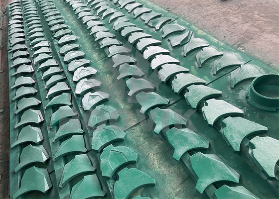 Goed slijtvastheid Cr27% VSI-onderdelen Onderste slijtplaat B96334141A voor VSI-crusher