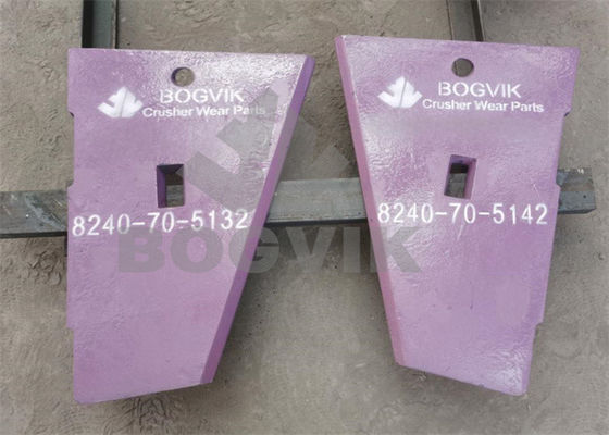 BR380 Kaakbreker Opperwangplaat L/H 8240-70-5112 Opperwangplaat R/H 8240-70-5122